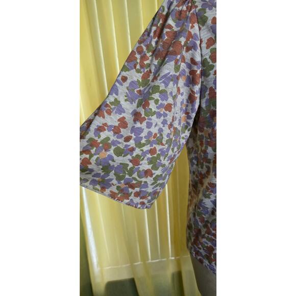 Democracy Top Floral Print Sz M Pullover - Picture 2 of 6